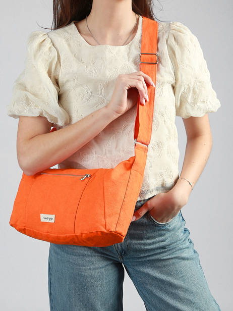 Recycled Cotton Mini Charlot Crossbody Bag Rivedroite Orange timeless MCHARTIM other view 1