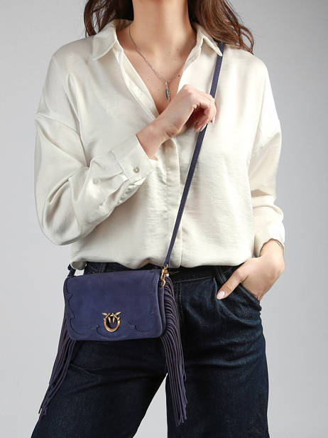 Shoulder Bag Love Bag Soft Leather Pinko Blue love bag soft 6023A39A other view 1