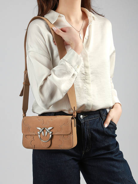 Shoulder Bag Love Bag Soft Pinko Brown love bag soft 6244A0F6 other view 1