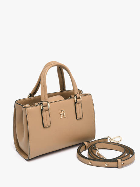 Sac Porté Main Th Daily Polyester Tommy hilfiger Marron th daily AW18379 vue secondaire 1