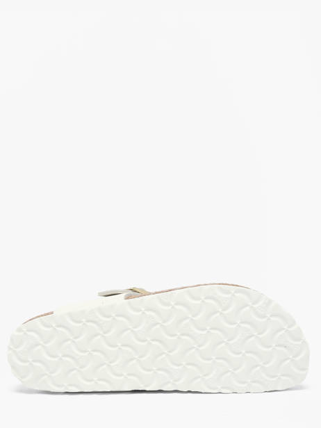 Slippers In Leather Birkenstock White women 1026735 other view 4