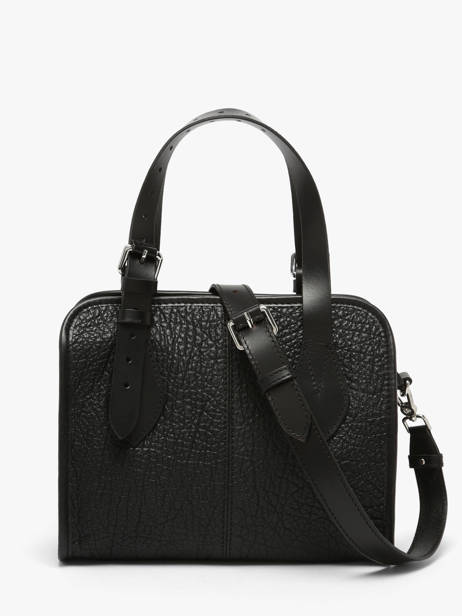 Sac Porté Main Vintage Cuir Paul marius Noir vintage S vue secondaire 3