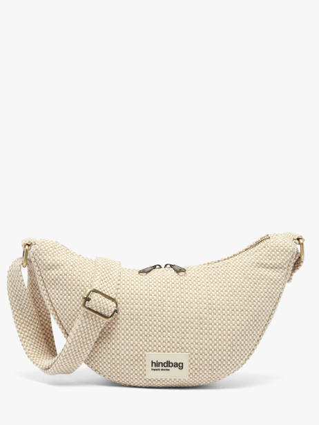 Sac Bandoulière Tressage Coton Hindbag Beige tressage TS