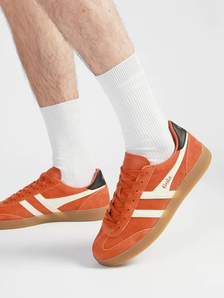 Sneakers In Leather Gola Orange men CMB735UH other view 1