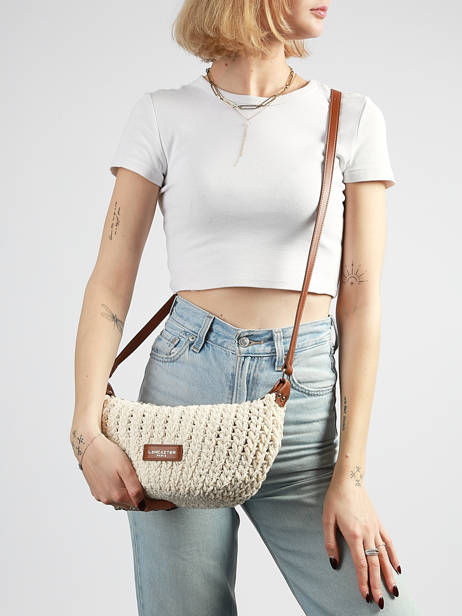 Shoulder Bag Tresse Coton Lancaster Beige tresse coton 68 other view 1