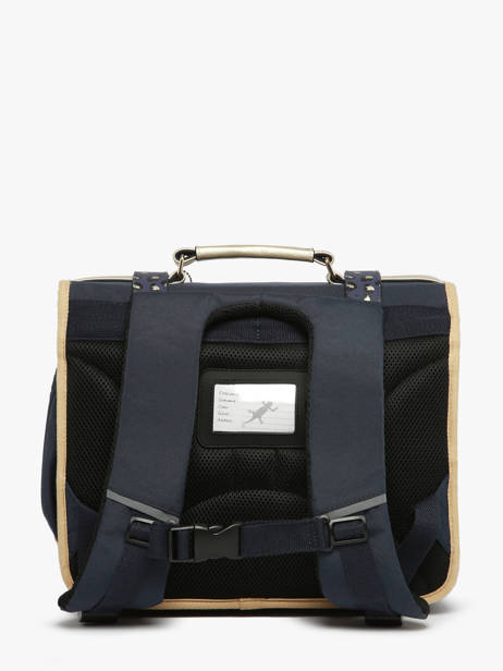 Wheeled Schoolbag 2 Compartments Cameleon Blue vintage fantasy PBVGCA35 other view 4