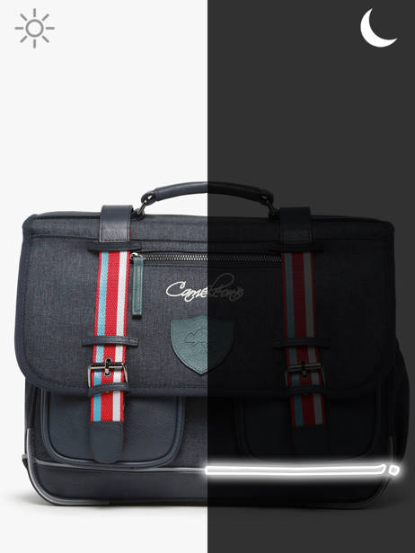 Satchel 3 Compartments Cameleon Blue vintage urban PBVBCA41 other view 7