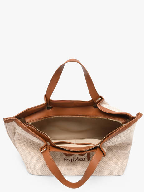 Satchel Seek Paper By byblos Beige seek BS88B01 other view 3