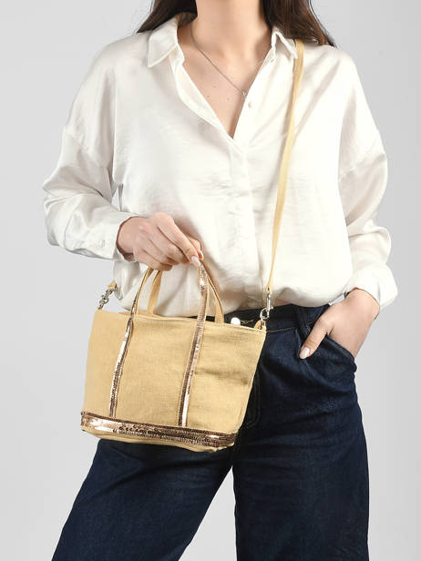 Crossbody Baby Cabas Linen Vanessa bruno Yellow cabas lin 31V40410 other view 1