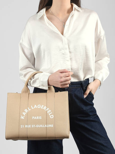 Small Tote Bag Rsg Cotton Karl lagerfeld Beige rsg A1W50010 other view 1