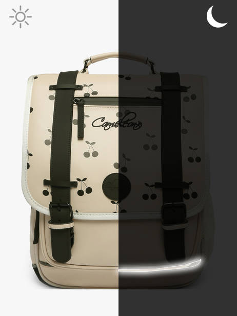 3-compartment Backpack Cameleon Beige vintage north PBVWSD39 other view 8