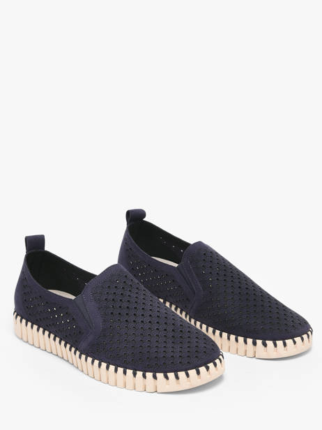 Moccasins Ilse jacobsen Blue men TULIP140 other view 1