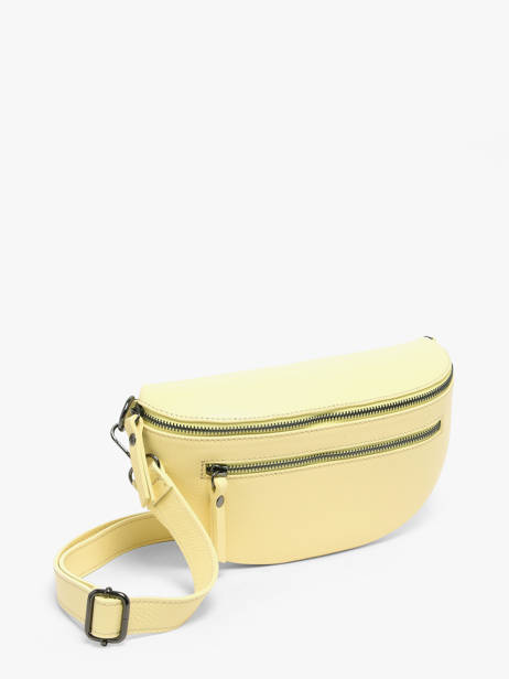 Leather Caviar Belt Bag Milano Yellow caviar CA23111 other view 1