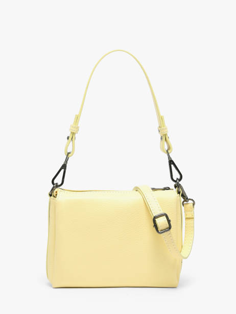 Sac Bandoulière Caviar Cuir Milano Jaune caviar CA25065 vue secondaire 3