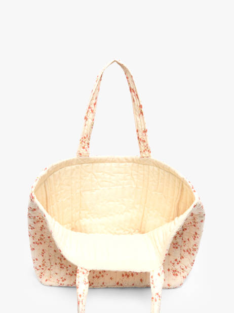 Shoulder Bag Floral Cotton Bindi atelier Beige floral MS other view 3