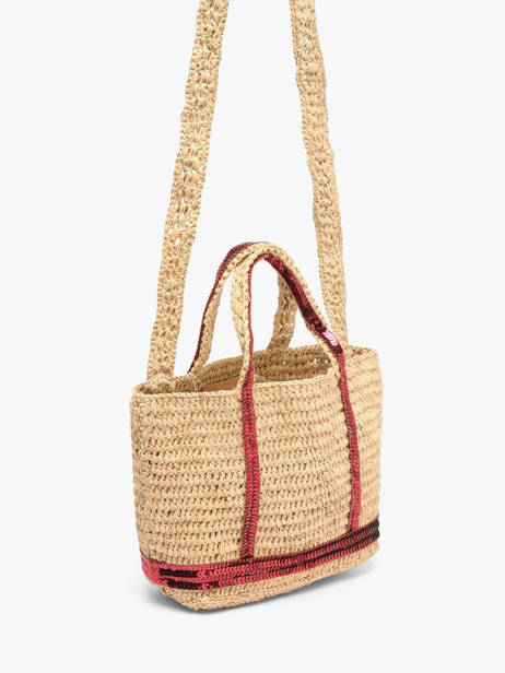 Crossbody Bag Baby Cabas Raffia Sequins Vanessa bruno Beige cabas raphia 64V40410 other view 2