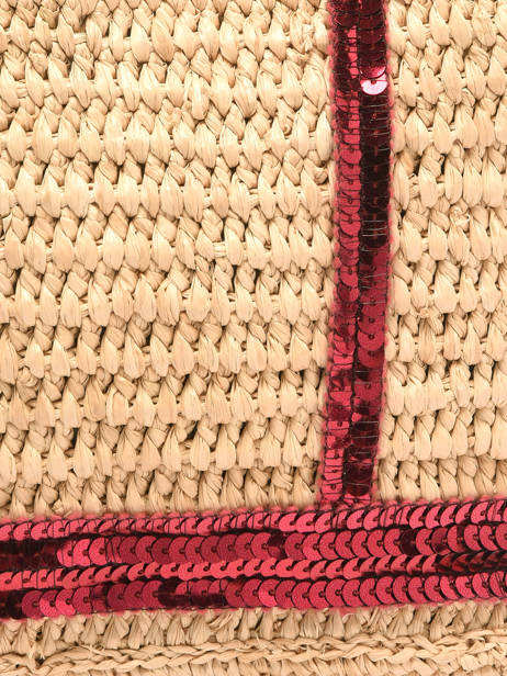 Crossbody Bag Baby Cabas Raffia Sequins Vanessa bruno Beige cabas raphia 64V40410 other view 3