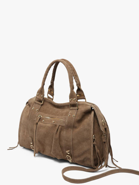 A4 Size Shoulder Bag Velvet Milano Brown velvet VE24095O other view 2