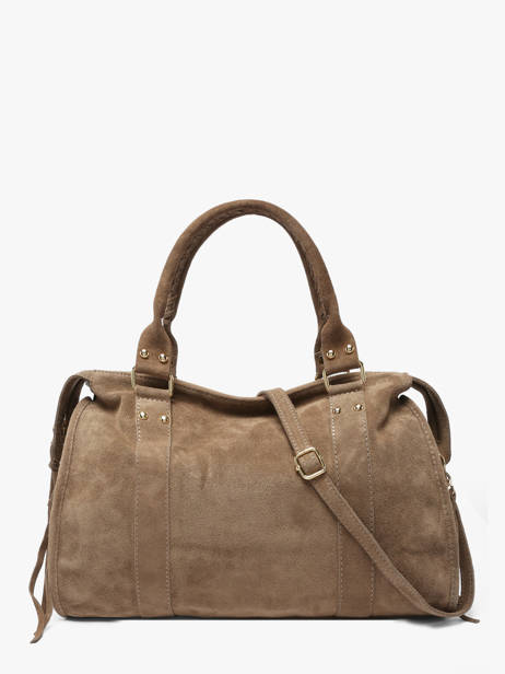 A4 Size Shoulder Bag Velvet Milano Brown velvet VE24095O other view 4