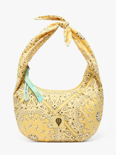 Shoulder Bag Bandana Cotton Le voyage en panier Yellow bandana PM970