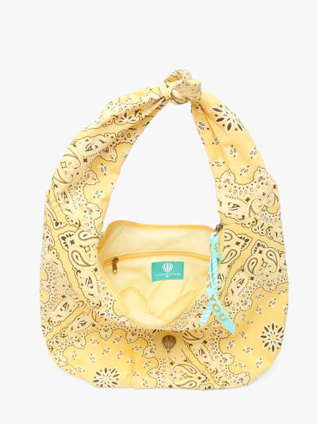 Shoulder Bag Bandana Cotton Le voyage en panier Yellow bandana PM970 other view 3