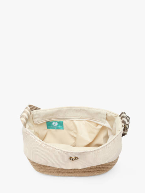 Shoulder Bag Tissee Le voyage en panier Beige tissee PM924 other view 3