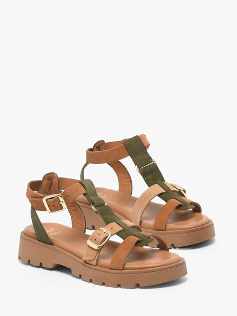 Sandals In Leather We do Brown women 45710A02 other view 1