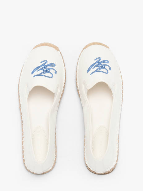 Espadrilles In Leather Tommy hilfiger White women 9240YBL other view 3