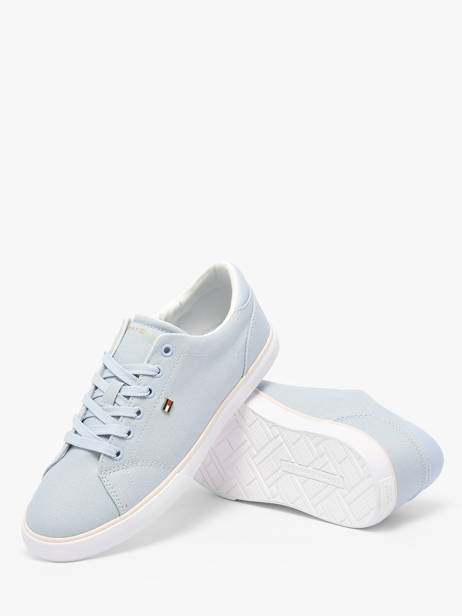 Sneakers In Leather Tommy hilfiger Blue women 9102C1O other view 2
