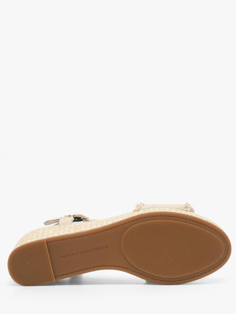 Sandals In Leather Tommy hilfiger Beige women 9470ACI other view 4