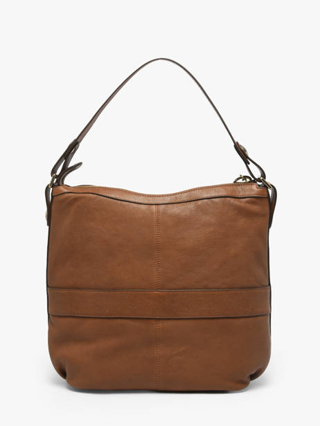 Leather Nomade Shoulder Bag Gerard darel Brown midday B402 other view 4