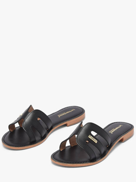 Slippers Damia In Leather Les tropeziennes Black accessoires DAMIA other view 1