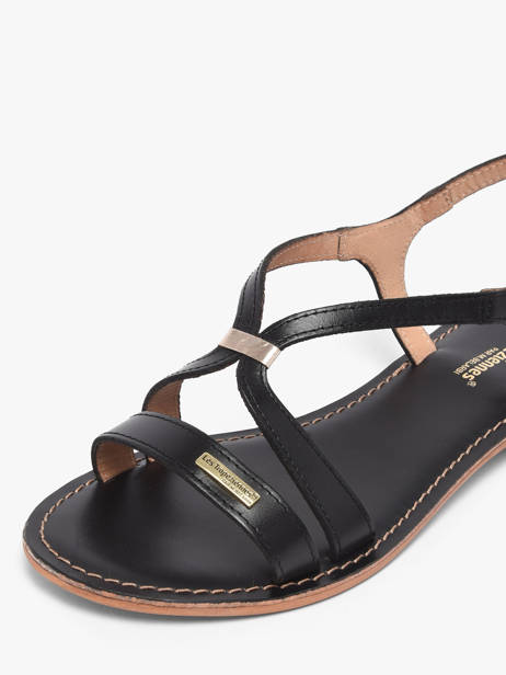 Flip Flops Hamoon In Leather Les tropeziennes Black accessoires HAMOON other view 2