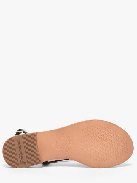 Flip Flops Hamoon In Leather Les tropeziennes Black accessoires HAMOON other view 4