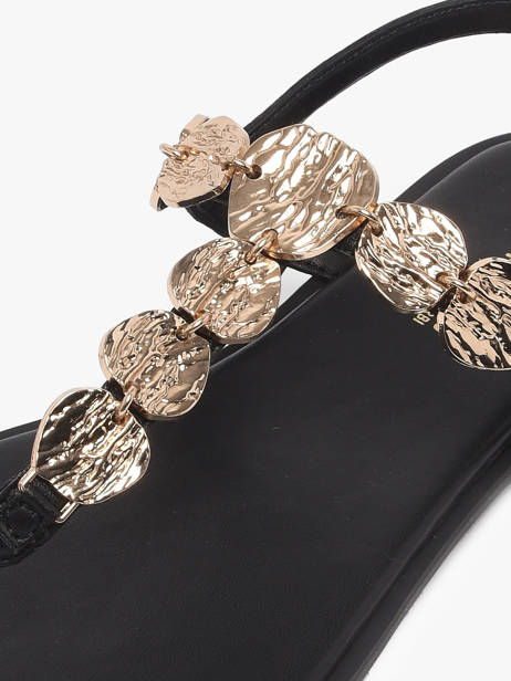 Flip Flops In Leather Les tropeziennes Black women ORTEGA other view 2