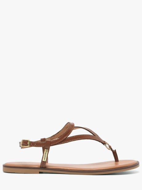 Flip Flops In Leather Les tropeziennes Brown women HATOME