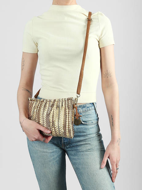 Crossbody Bag Estival Burlap Le voyage en panier Gold estival PM938 other view 1