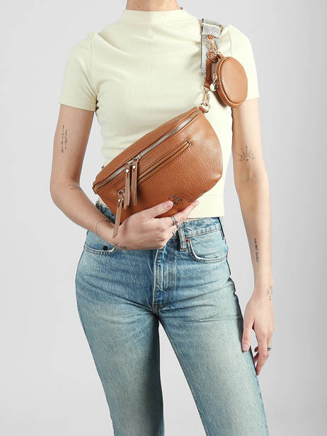 Belt Bag Lulu castagnette Brown zip YSALINE2 other view 1