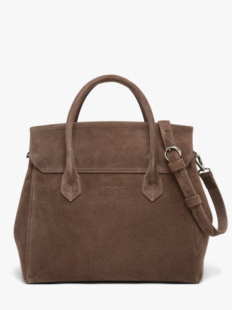 Suede Leather Clara Handbag Nathan baume Brown nathan 2S other view 5