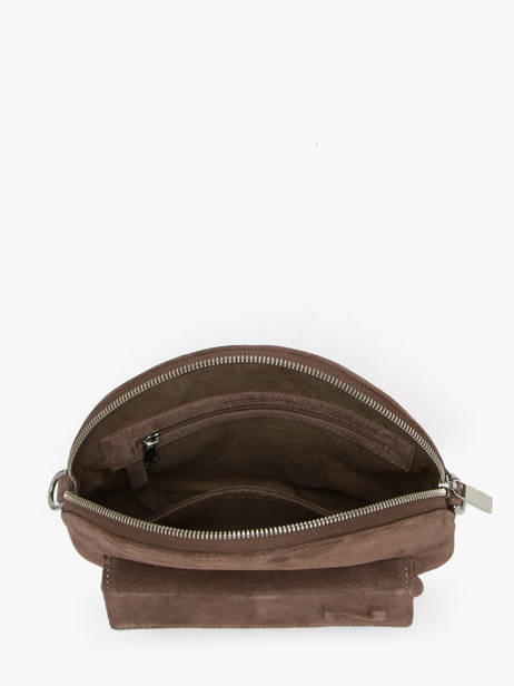 Suede Leather Dorine Crossbody Bag Nathan baume Brown nathan 32PS other view 3