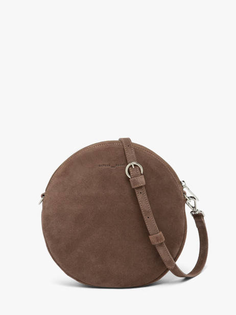 Suede Leather Dorine Crossbody Bag Nathan baume Brown nathan 32PS other view 4