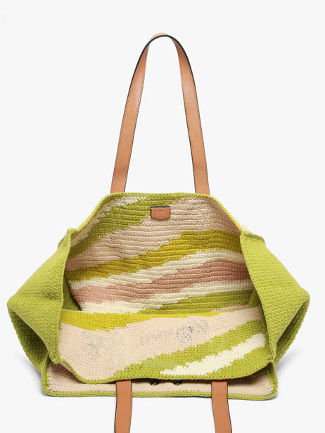 Tote Bag Lancel Plage Crocheted Lancel Green summer capsule A14005 other view 3