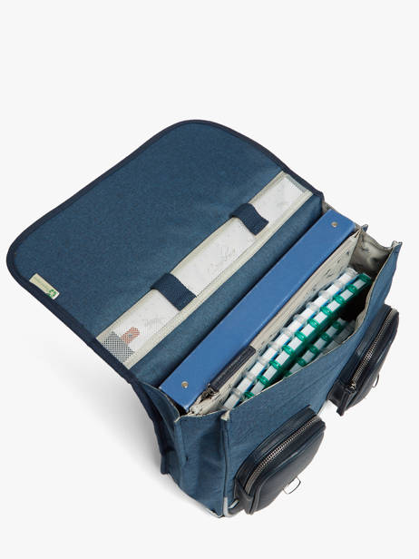 2-compartment Satchel Vintage Color Cameleon Blue vintage color CA146Q other view 2