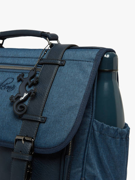 Satchel 3 Compartments Vintage Color Cameleon Blue vintage color VIC-CA41 other view 4