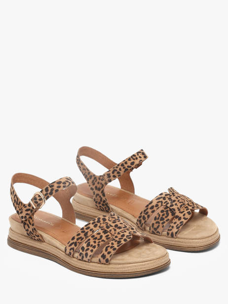 Sandals In Leather Tamaris Beige accessoires 46 other view 1