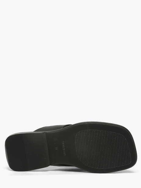 Sandals In Leather Pavement Black accessoires 25277 other view 4