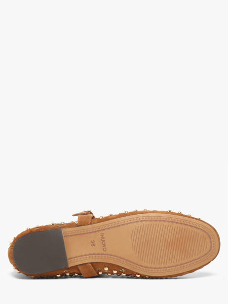 Ballerines Avec Brides En Cuir Inuovo Marron accessoires NK003KCC vue secondaire 4