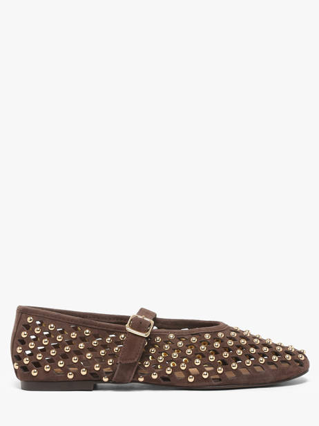 Ballerines Avec Brides En Cuir Inuovo Marron accessoires NK003KDR