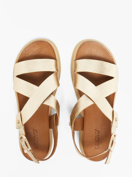 Sandales En Cuir Inuovo Or accessoires 96063GLD vue secondaire 3