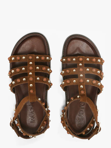 Sandales En Cuir Inuovo Marron accessoires 51002CTN vue secondaire 3